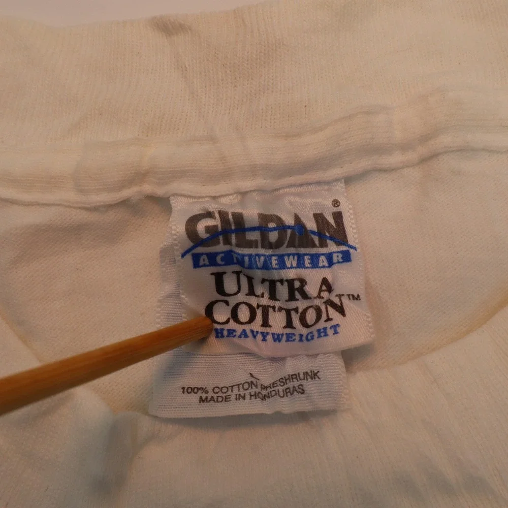 Intel Web Tablet Promo Gildan T-Shirt Mens Large‎ White Vintage Y2K Tech Graphic